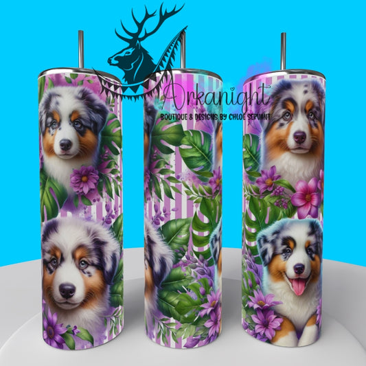 Gourde sur commande - Collection Monstera & Chiot 2025 - Berger Australien