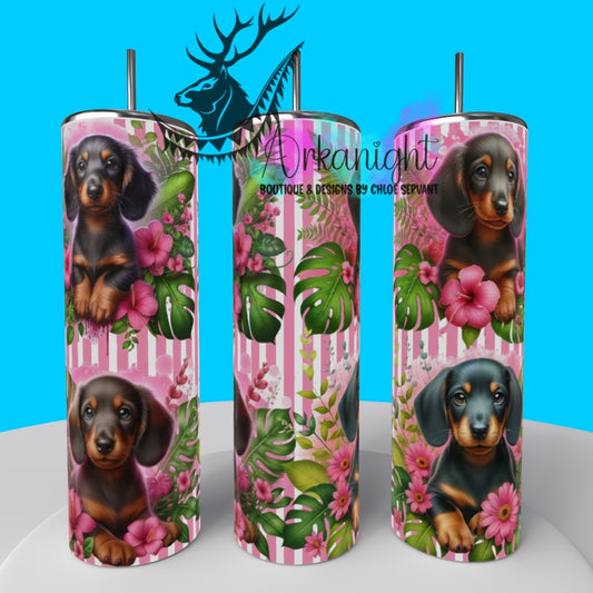 Gourde sur commande - Collection Monstera & Chiot 2025 - Teckel