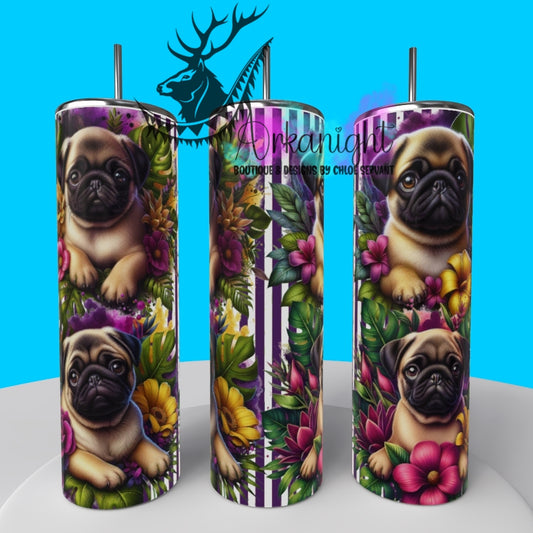 Gourde sur commande - Collection Monstera & Chiot 2025 - Pug