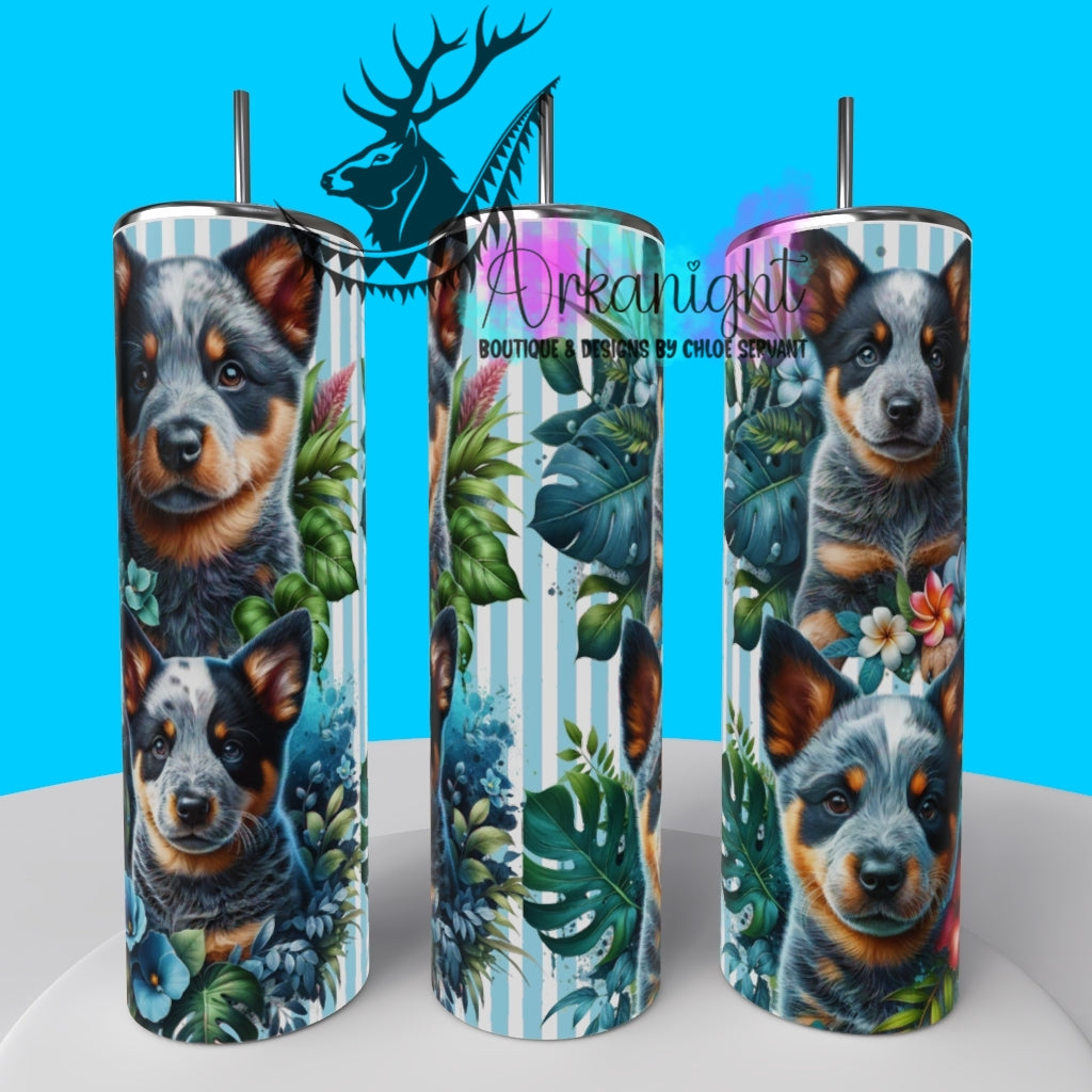Gourde sur commande - Collection Monstera & Chiot 2025 - Cattle Dog