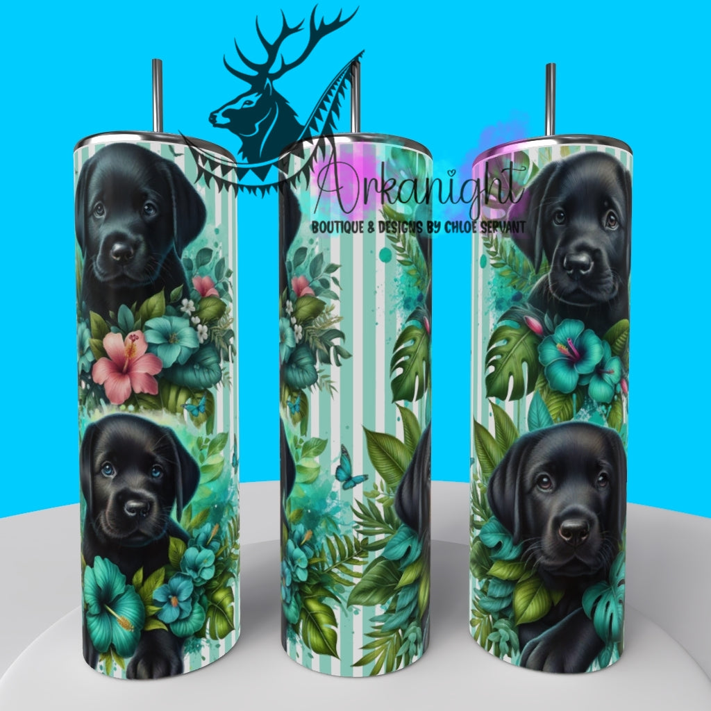 Gourde sur commande - Collection Monstera & Chiot 2025 - Labrador Noir