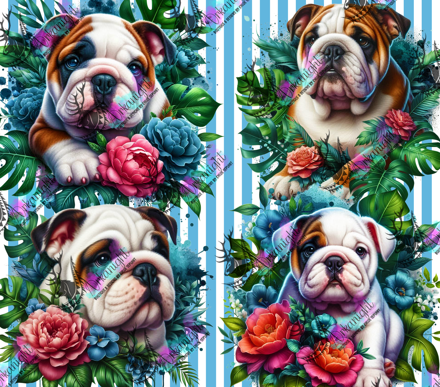 Numérique - Collection Monstera & Chiot 2025 - English Bulldog