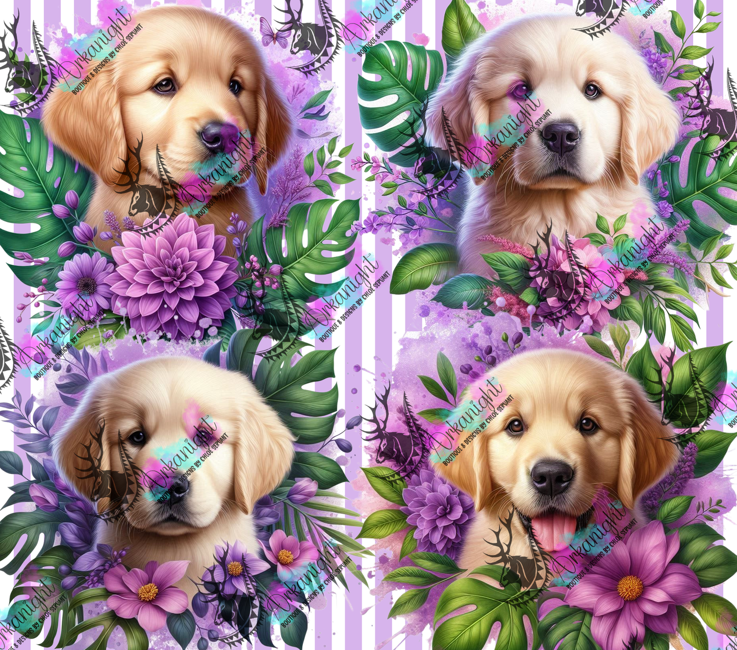 Numérique - Collection Monstera & Chiot 2025 - Golden Retriever