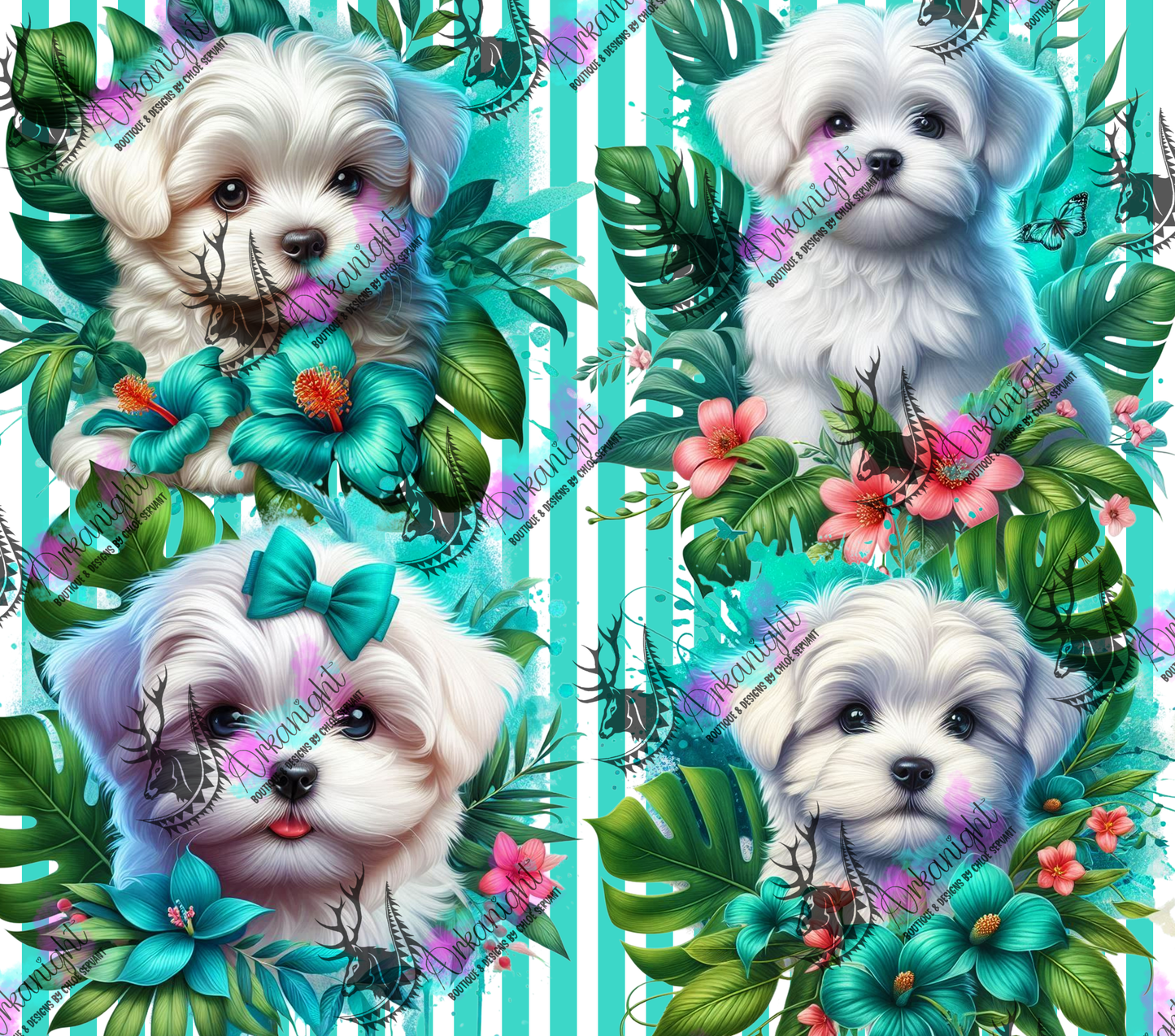 Numérique - Collection Monstera & Chiot 2025 - Bichon Maltais