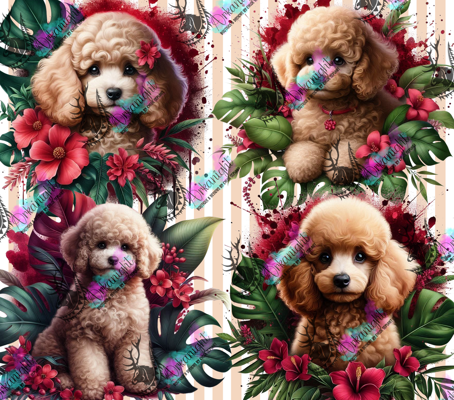 Numérique - Collection Monstera & Chiot 2025 - Small Poodle