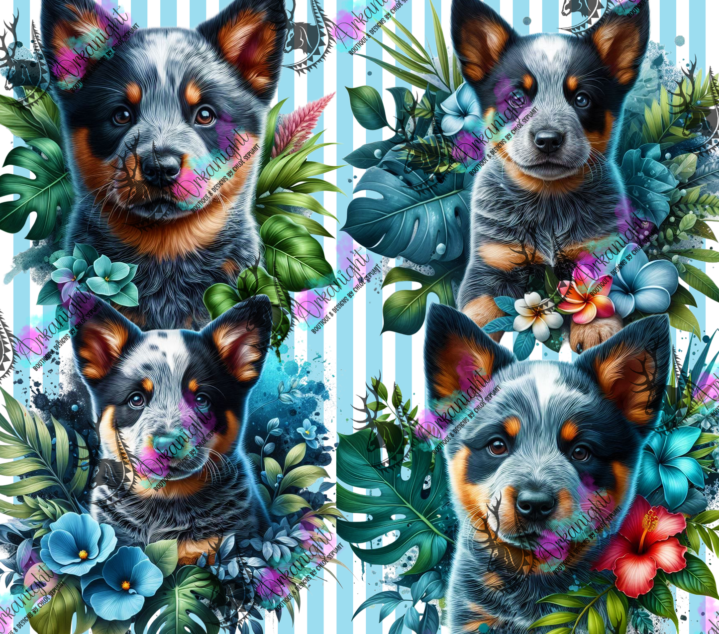 Numérique - Collection Monstera & Chiot 2025 - Cattle Dog