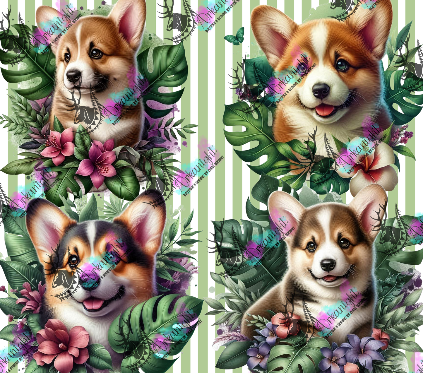 Numérique - Collection Monstera & Chiot 2025 - Corgi