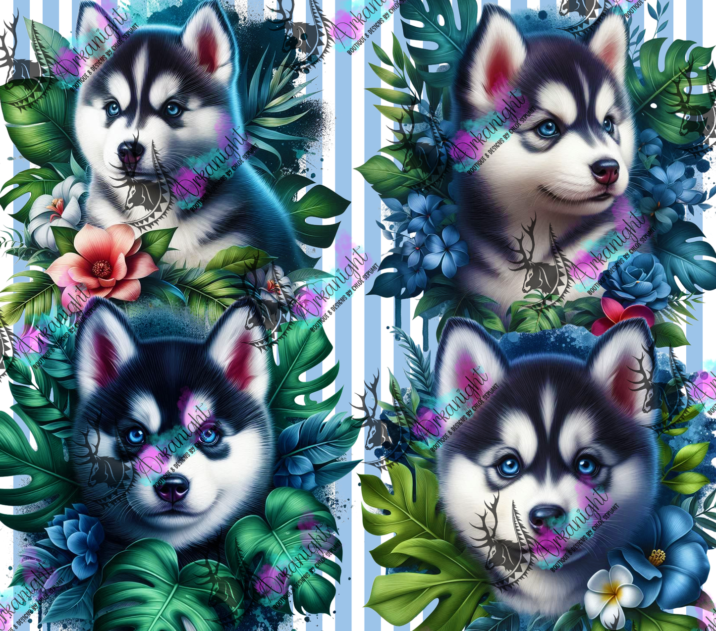 Numérique - Collection Monstera & Chiot 2025 - Husky