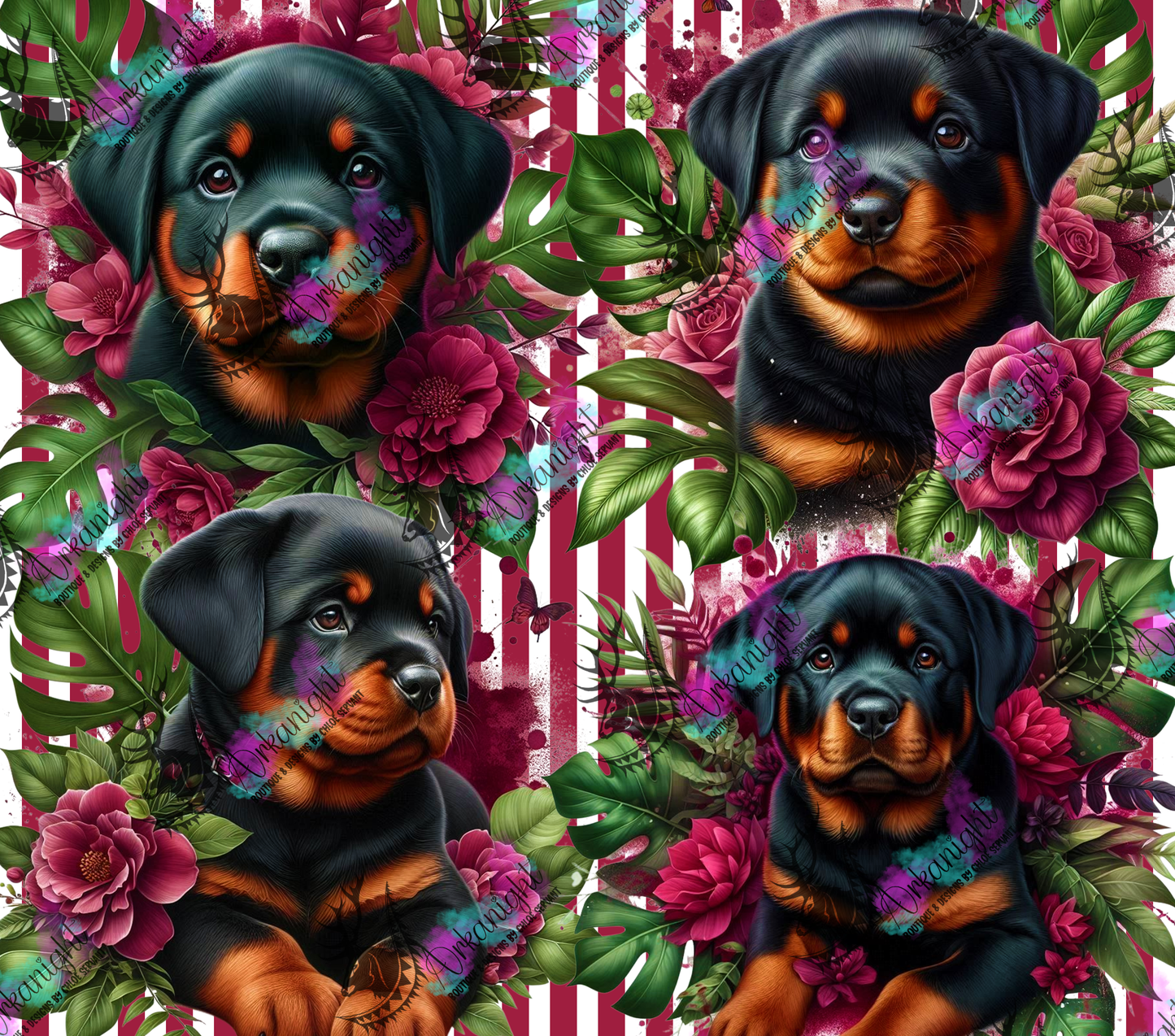 Numérique - Collection Monstera & Chiot 2025 - Rottweiler