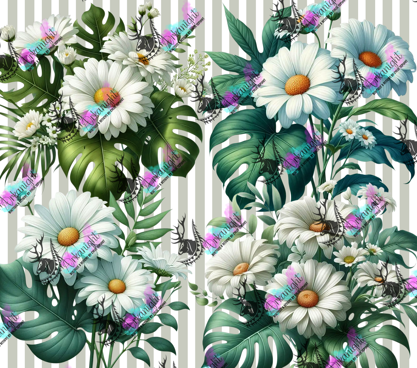 Numérique - Collection Monstera & Fleurs - Marguerite