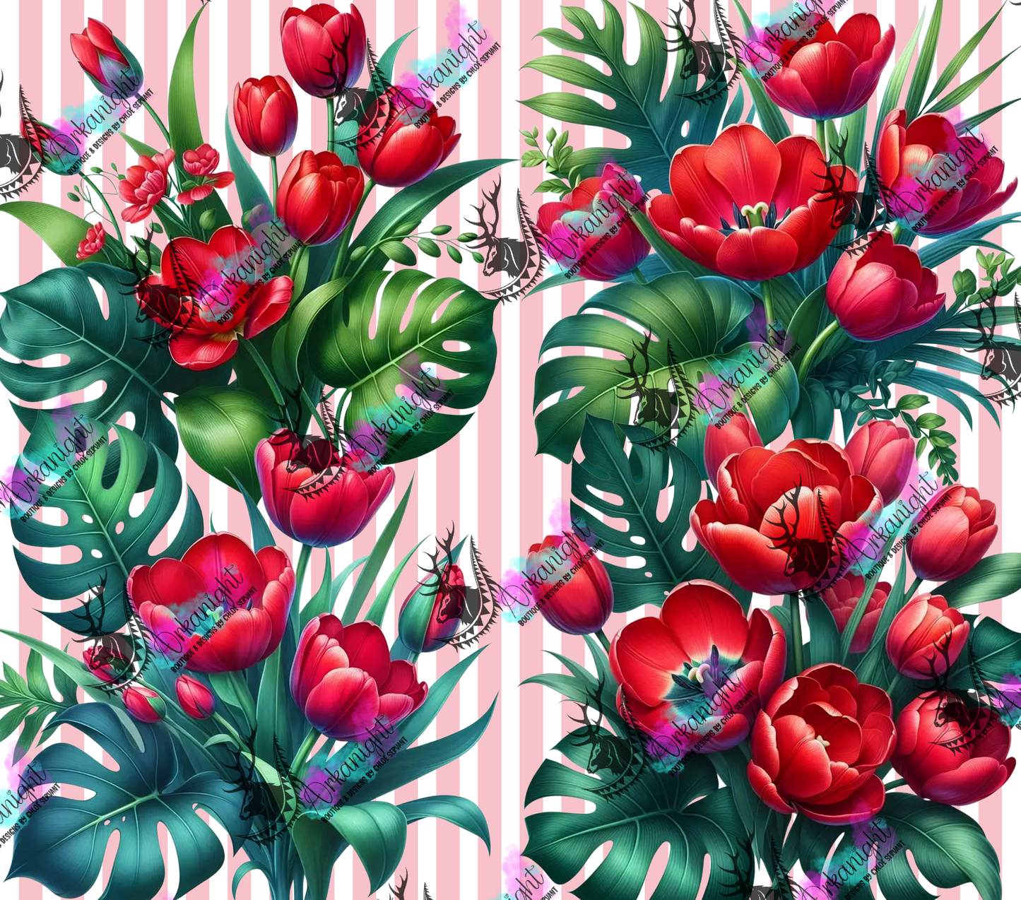 Numérique - Collection Monstera & Fleurs - Tulipe