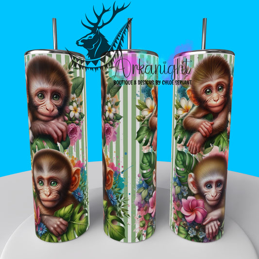 Numérique - Collection Monstera & Animals - Bébé Singe- 04