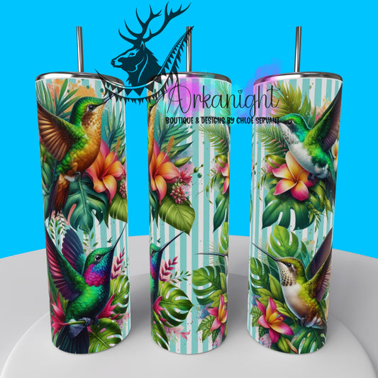 Gourde sur commande - Collection Monstera & Animals - Colibris