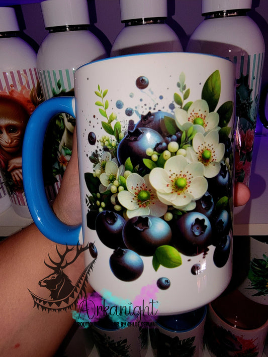 Tasse en céramique sur commande - Bleuet