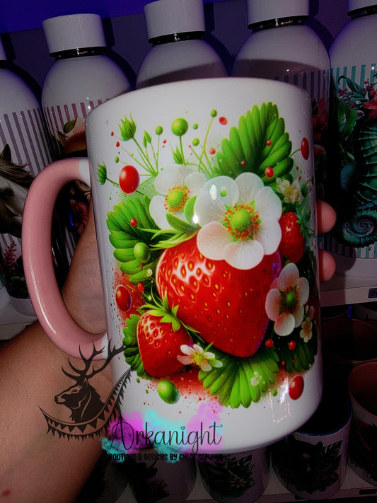 Tasse en céramique sur commande - Fraise