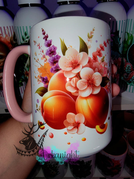 Tasse en céramique sur commande - Pêches