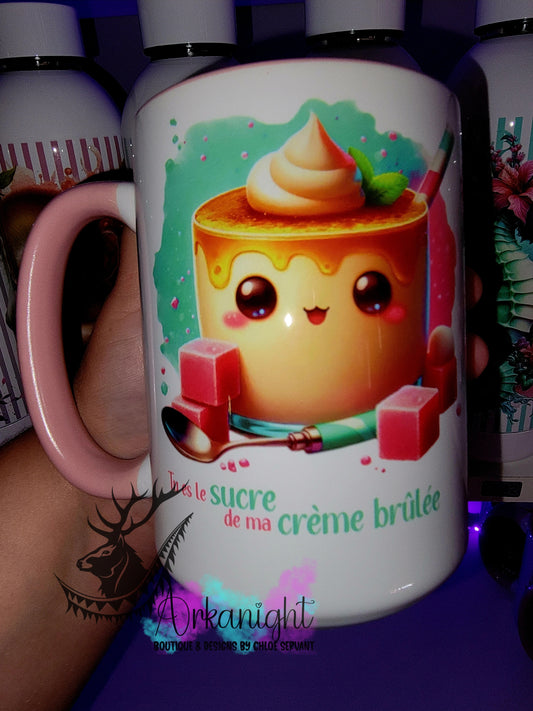 Tasse en céramique sur commande - Sucre sur ma crème Brûlé