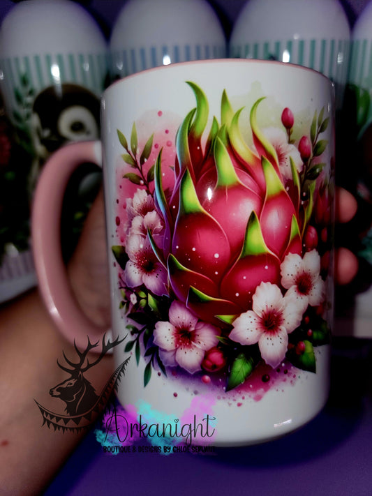 Tasse en céramique sur commande - Fruit du Dragon
