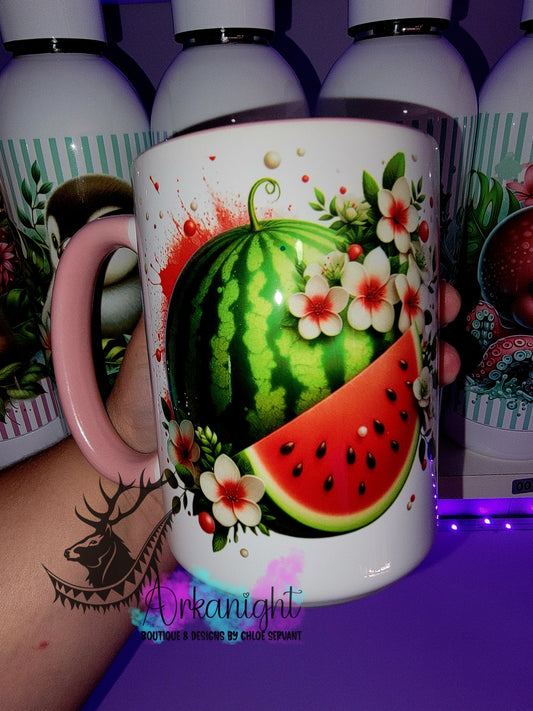 Tasse en céramique sur commande - Melon d'eau