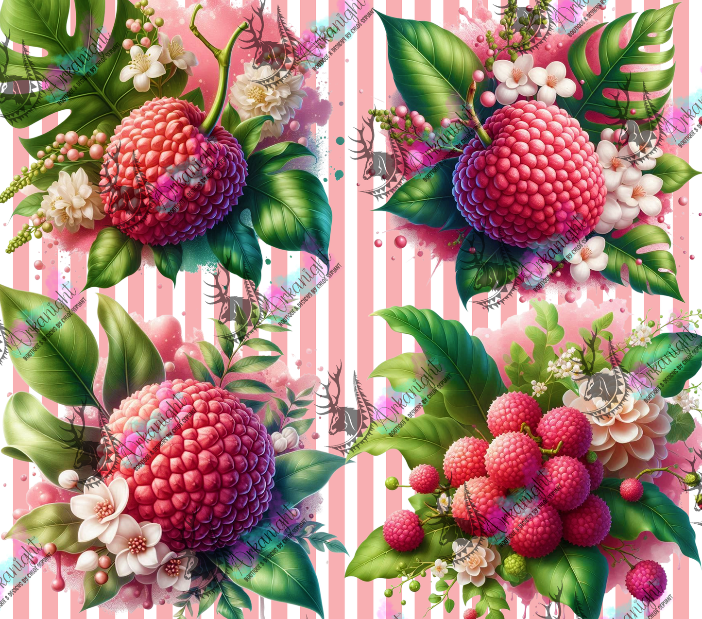 Numérique - Collection Monstera & Fruit - Litchi