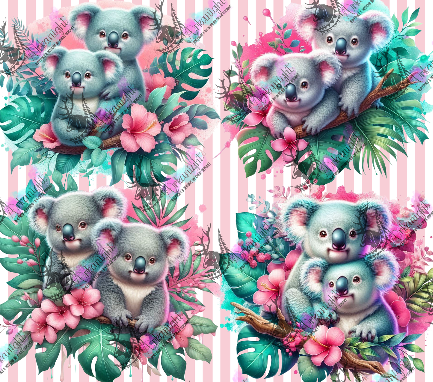 Numérique - Collection Monstera & Animals - Koala