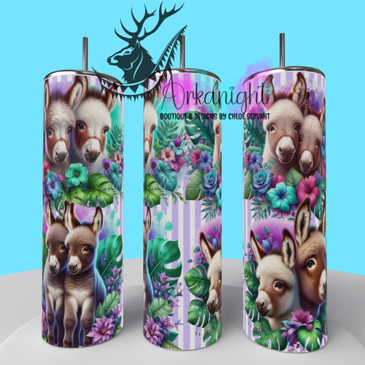 Gourde sur commande - Collection Monstera & Animals - purple Donkey's