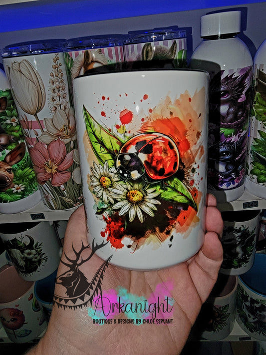 Tasse en céramique sur commande - Coccinelle
