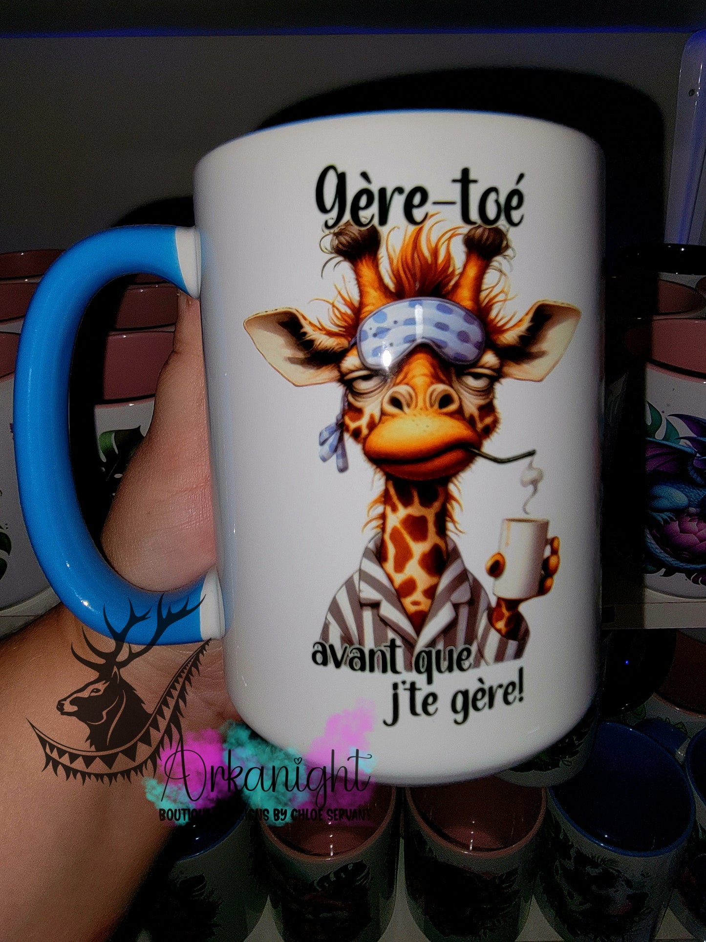 Tasse en céramique sur commande - Gère-Toé avant que je te gère !