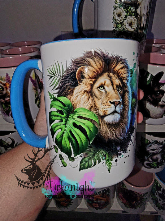Tasse en céramique sur commande - Monstera & Lion
