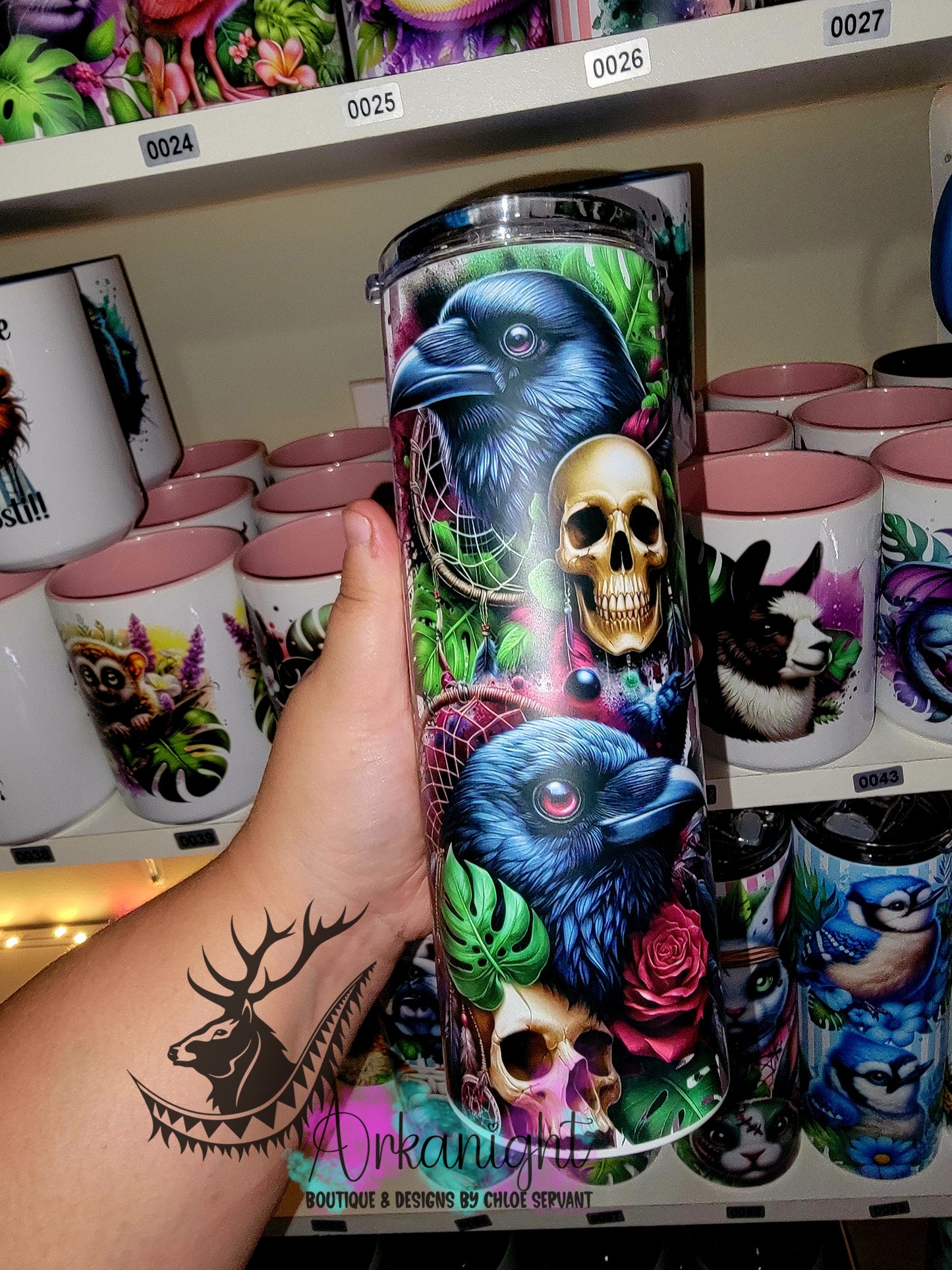 Gourde sur commande - Collection Monstera & Halloween 2025 - Corbeau