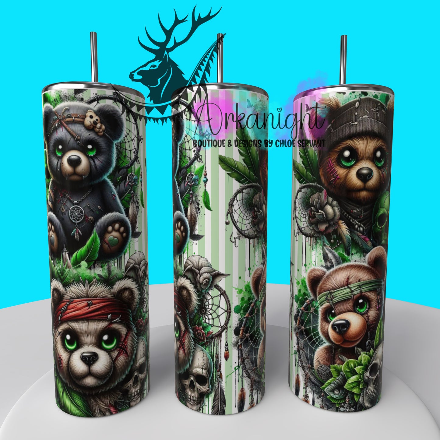 Gourde sur commande - Collection Monstera & Halloween 2025 - Ours