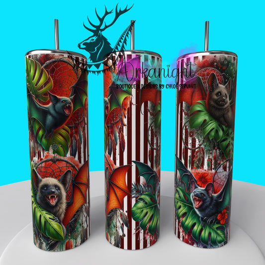 Gourde sur commande - Collection Monstera & Halloween 2025 - Chauve-souris
