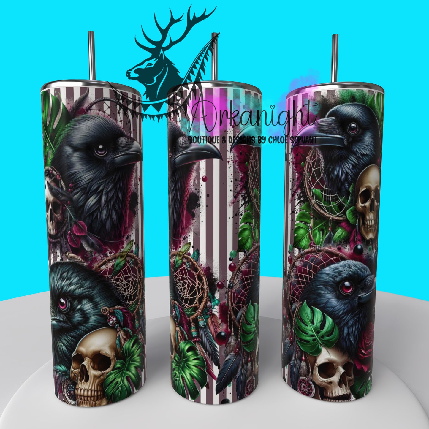 Gourde sur commande - Collection Monstera & Halloween 2025 - Corbeau