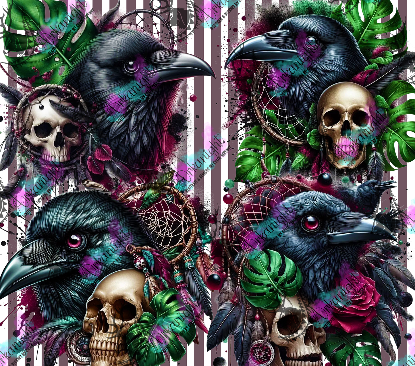 Numérique - Collection Monstera & Halloween 2025 - Corbeau