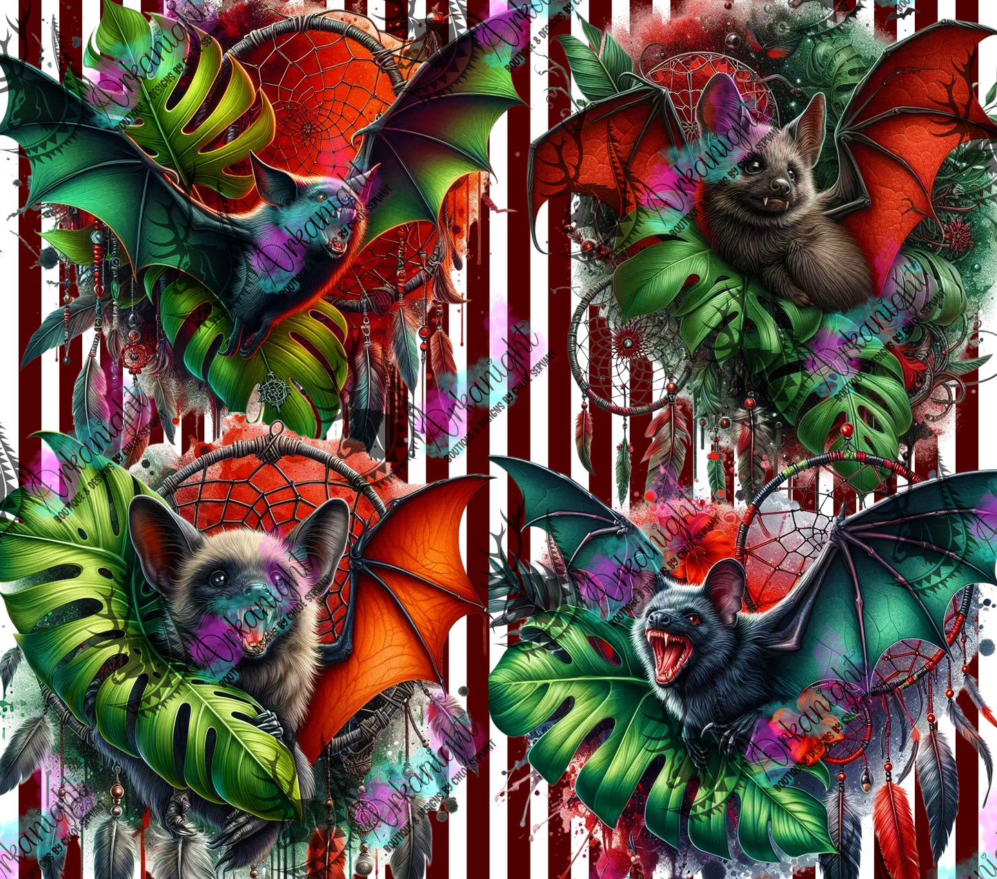 Numérique - Collection Monstera & Halloween 2025 - Chauve-souris