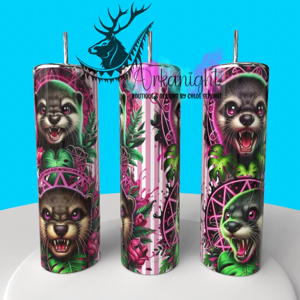 Gourde sur commande - Collection Monstera & Halloween 2025 - Psycho Otters