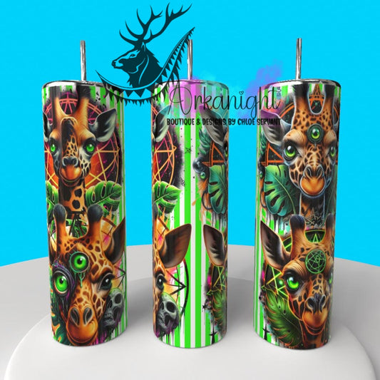 Gourde sur commande - Collection Monstera & Halloween 2025 - Psycho Giraffe