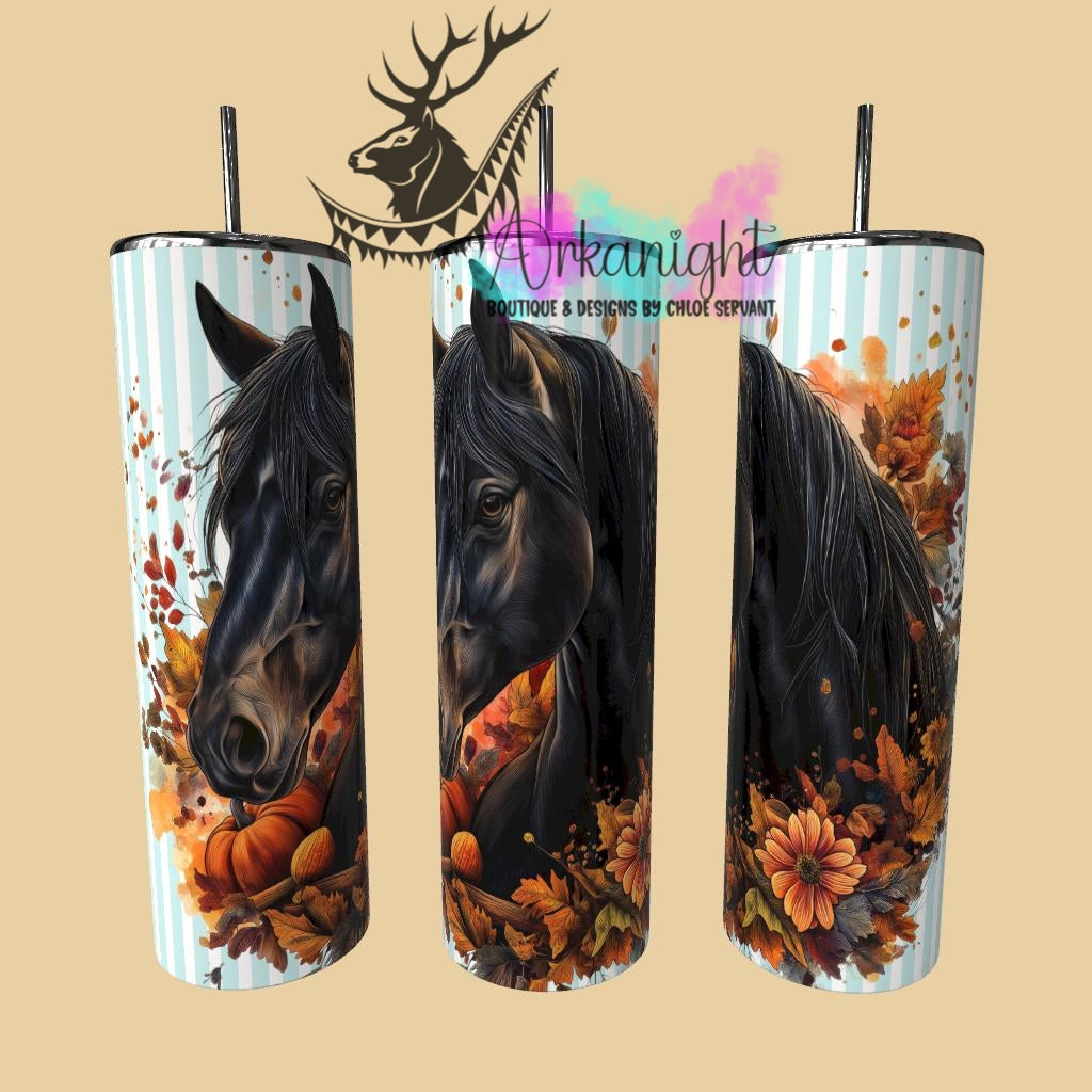 Gourde sur commande - Collection Automne 2025 - Cheval Noir