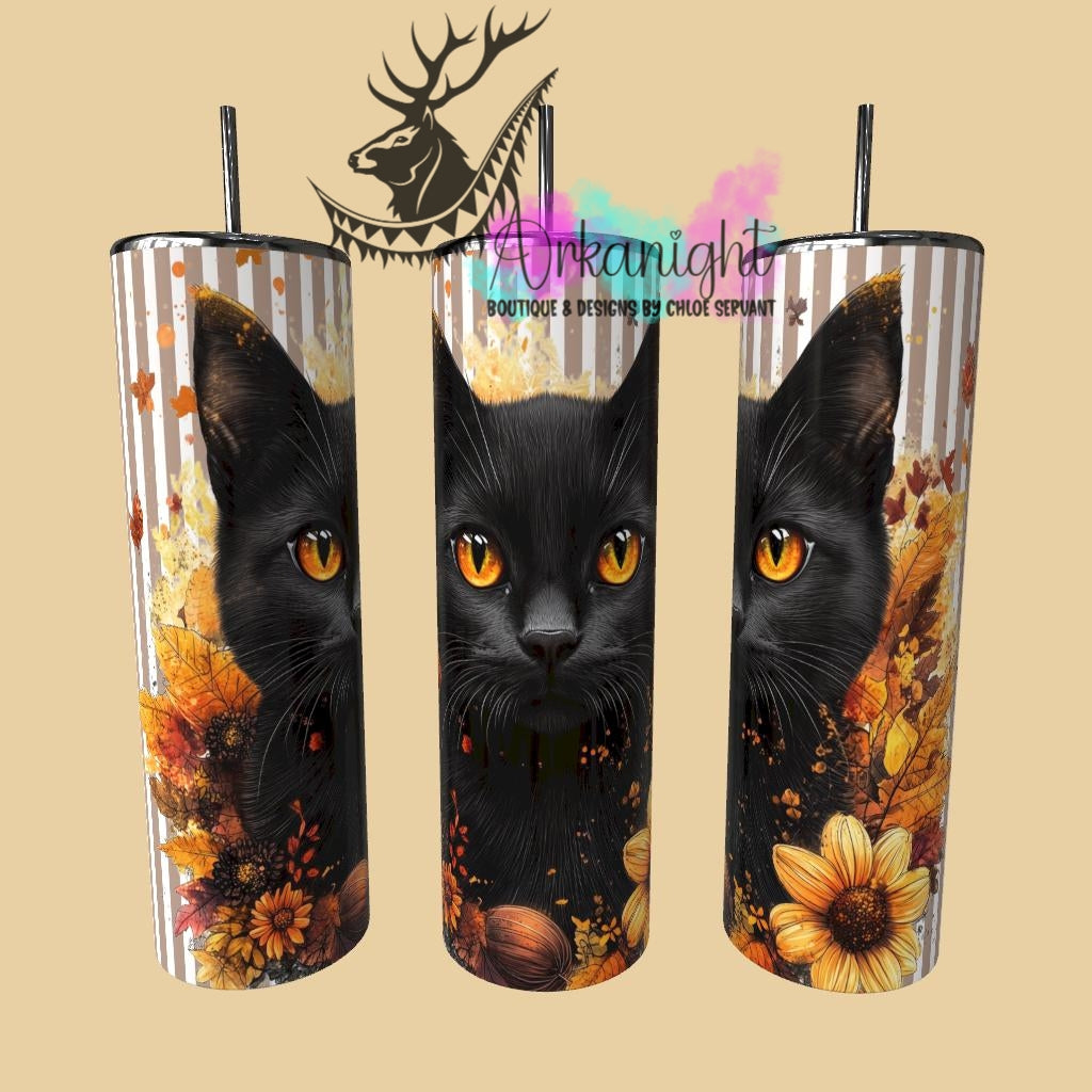 Gourde sur commande - Collection Automne 2025 - Chat Noir