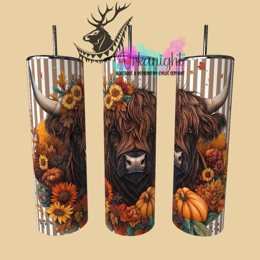 Gourde sur commande - Collection Automne 2025 - Highland Cow Dark Brown
