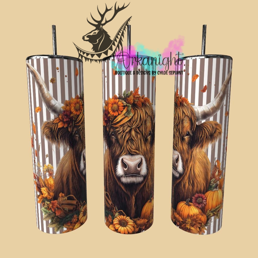 Gourde sur commande - Collection Automne 2025 - Highland Cow Tan