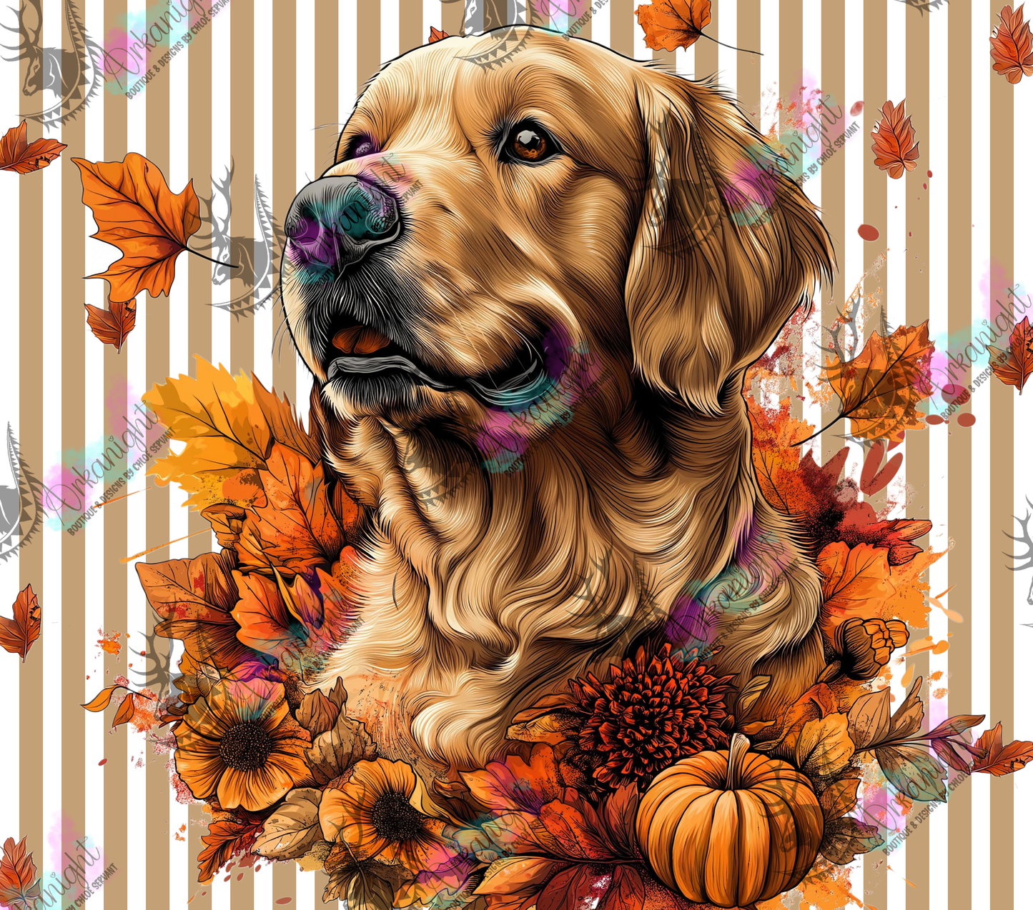 Numérique - Collection Monstera & Automne 2025 - Golden Retriever