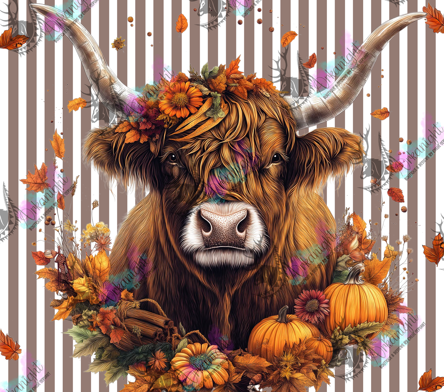 Numérique - Collection Monstera & Automne 2025 - Tan Highland Cow