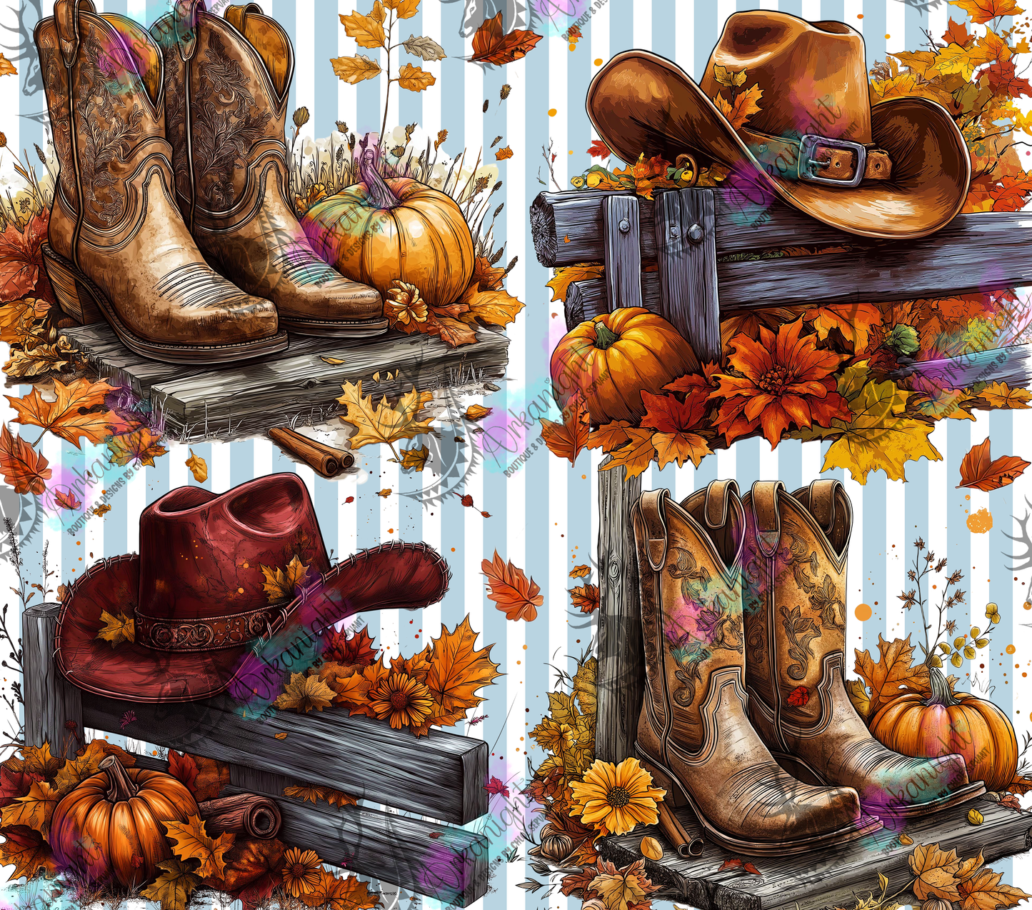 Numérique - Collection Monstera & Automne 2025 - Cowboy Boots & Hat
