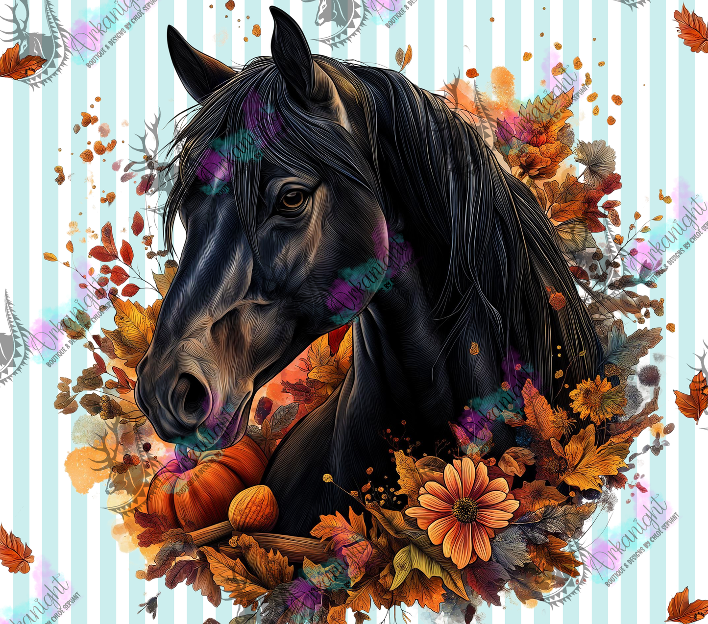Numérique - Collection Monstera & Automne 2025 - Cheval Noir