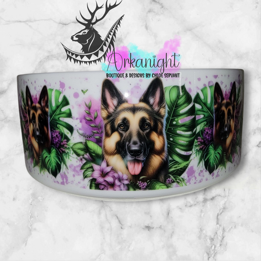 Gamelle en céramique sur commande - Berger Allemand