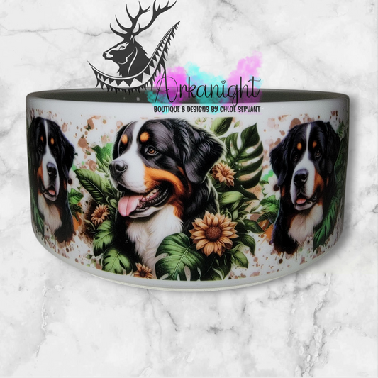 Gamelle en céramique sur commande - Bouvier Bernois