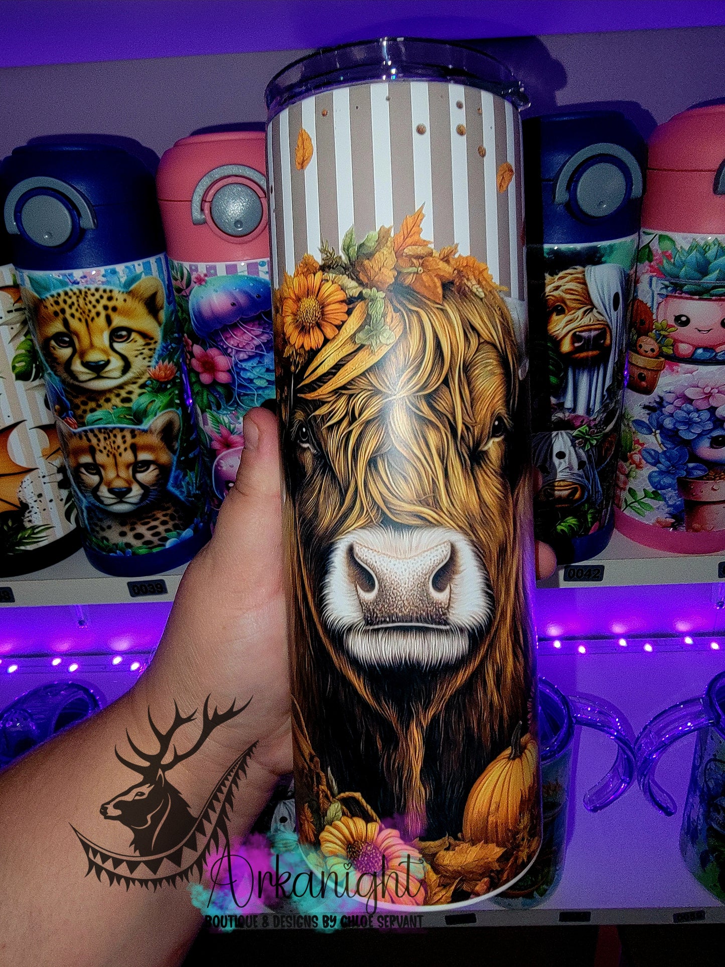 Gourde sur commande - Collection Automne 2025 - Highland Cow Tan