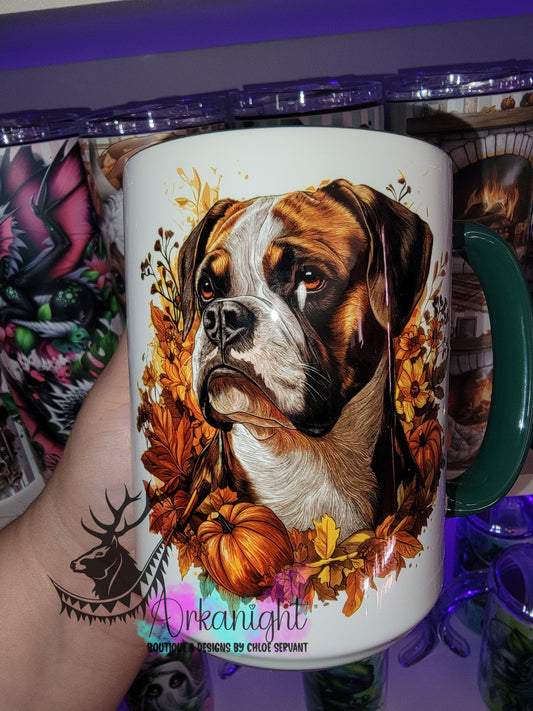 Tasse en céramique sur commande - Collection Automne - Boxer