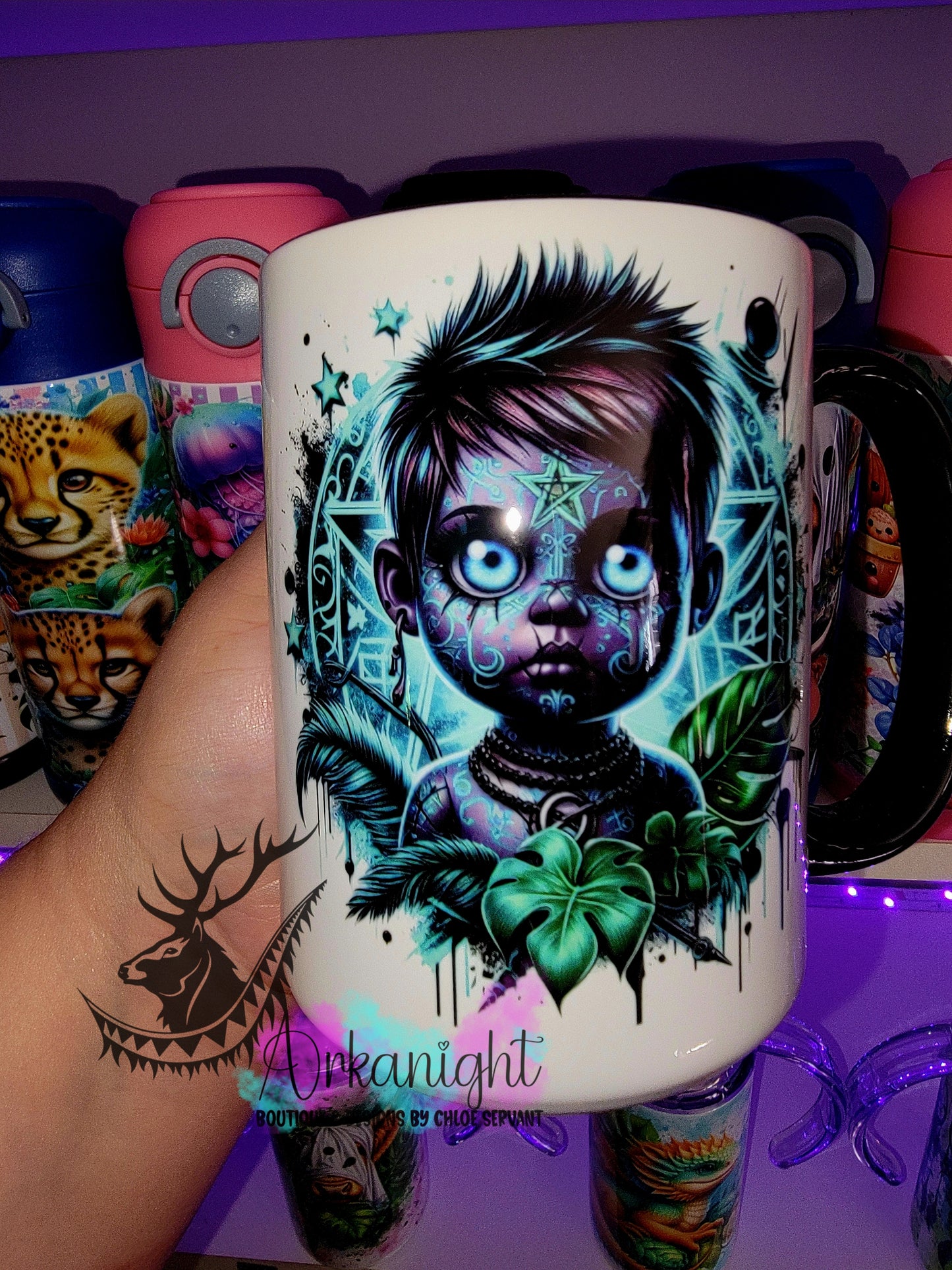 Tasse en céramique sur commande - Collection Horror - Voodo Boy